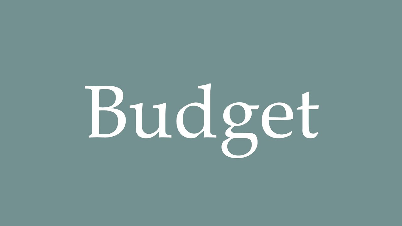 How to pronounce ''Budget'' correctly in French YouTube