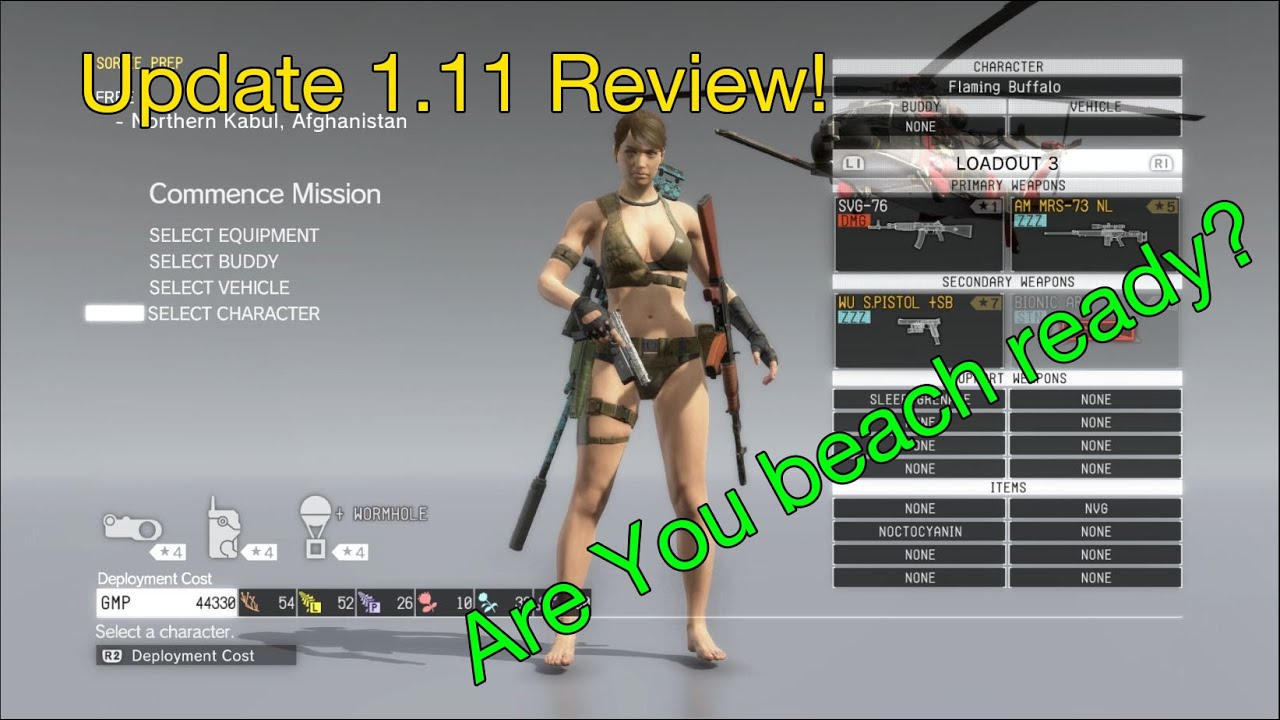 MGSV Update 1.11 Review YouTube