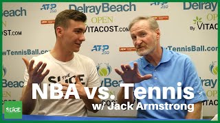 Jack armstrong, a long time commentator for the toronto raptors of nba
sits down with stephen an exclusive interview on slice. they talk
hoops an...