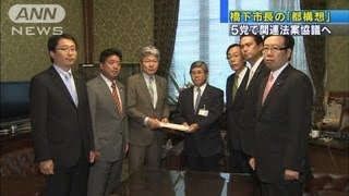「大阪都構想」実現へ5党実務者が協議の方針（12/06/13）