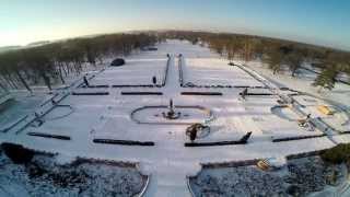 Park Świerklaniec Zimą Z Lotu Ptaka