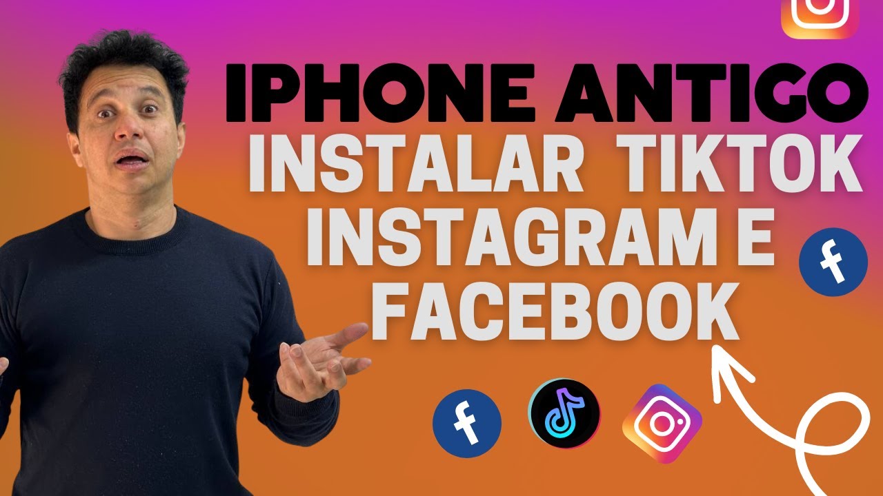 Como configurar e usar apps no Iphone 6 em 2023 - INSTAGRAM, FACEBOOK E  TIKTOK FUNCIONANDO! 