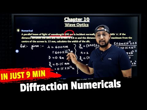 41.Chapter - 10 | Wave Optics | Diffraction Numericals | Physics Baba 2.O