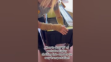 A fast & easy portable shelf display for trade shows #portabledisplay #dynamicdisplay #instashelves