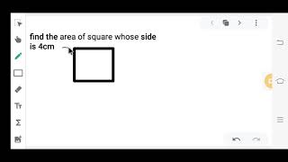 Find The Area Of Square Whose Side Is 4Cm