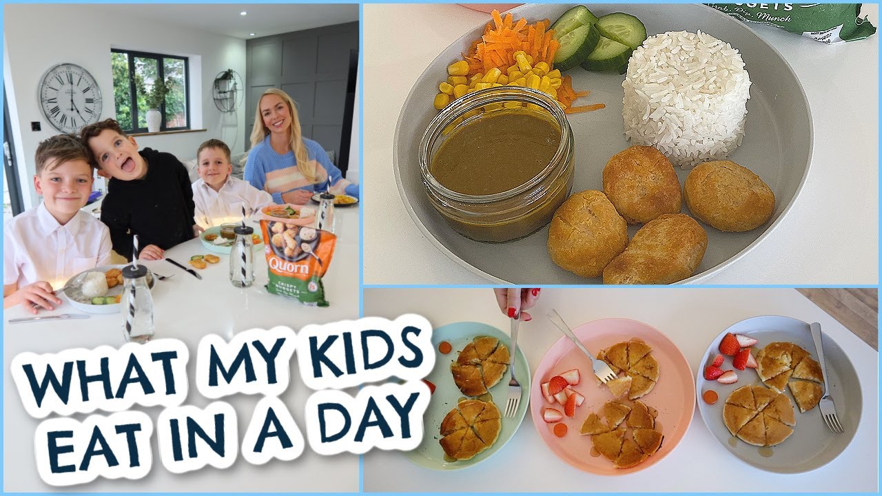 WHAT MY KIDS EAT IN A DAY 😋  BREAKFAST, PACKED LUNCH & KATSU CURRY RECIPE  |  Emily Norris AD