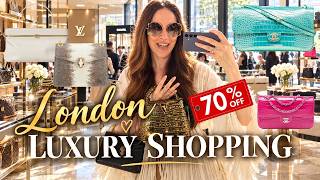 OHH NO... LOUIS VUITTON 70% OFF 😍 LONDON SHOPPING VLOG & VINTAGE SHOPPING SPREE Chanel 26K Celine 🔥