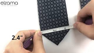 Elzama blue cotton tie (selling in Amazon)