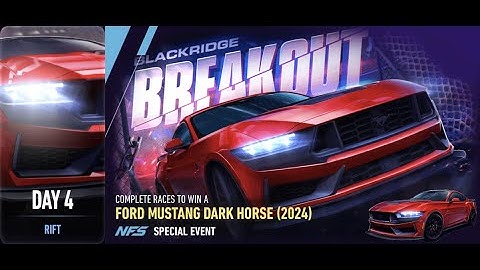 Ford Mustang Dark Horse | Breakout | Need For Speed: No Limits | Day 4