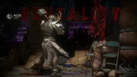 Shao Kahn Kahn Croquet Brutality and Mercy- Mortal Kombat 11