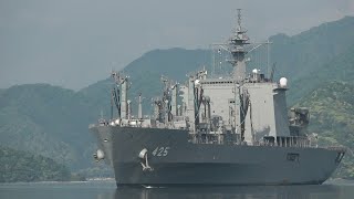 M210508A 海上自衛隊舞鶴基地 補給艦『ましゅう』 入港