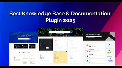 Best Knowledge Base & Documentation Plugin 2025 📝 | EazyDocs