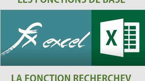 EXCEL : RechercheV et liste déroulante