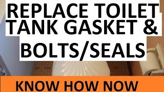 Replace Toilet Tank Bolts and Tank Gasket