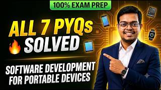 7 PYQ Solved for Software Dev for Portable Device | Kingdom Of Sonu Saww @sawsonu123