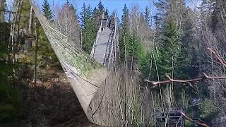 Övergiven hoppbacke abandoned ski jump