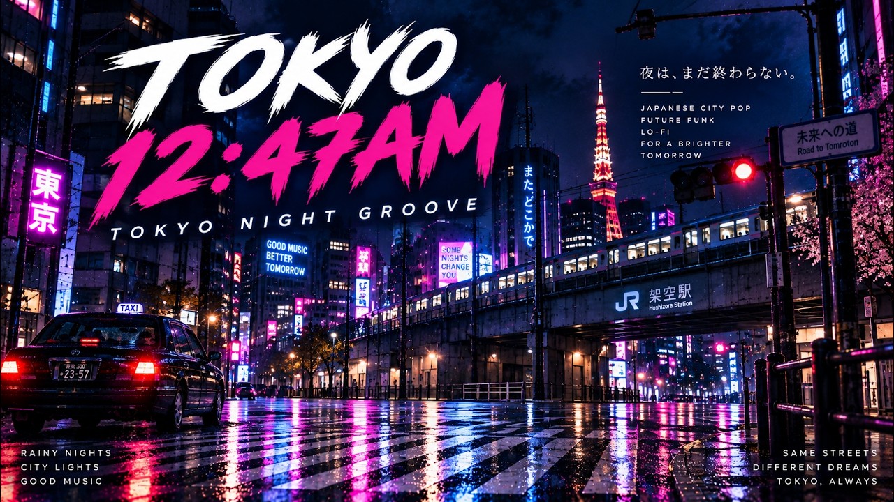 TOKYO 12:47AM 🌃 Japanese City Pop × Future Funk | Tokyo Night