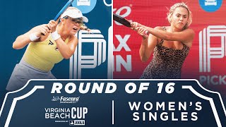 Anna Leigh Waters v Ava Ignatowich at the Fasenra Virginia Beach Cup presented by Joola