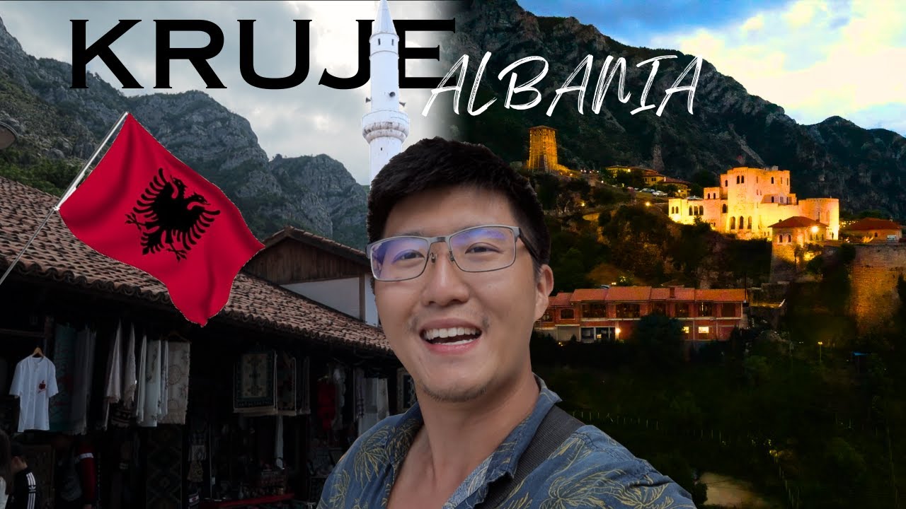 ALBANIA'S MEDIEVAL MOUNTAIN TOWN KRUJE! ANCIENT CASTLES + BAZAARS in
