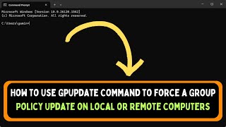 Celebrity How to Use GpUpdate Command to Force a Group Policy Update on Local or Remote Computers Profile