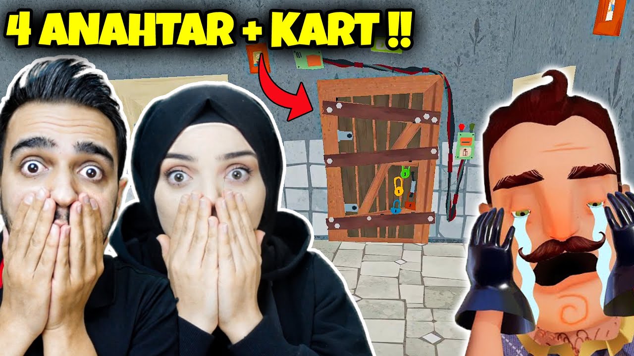 WİLSON 4 ANAHTAR VE KART LAZIM DEDİ !! | Hello Neighbor Mod