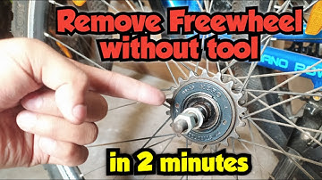 How to open a freewheel without any tools || Remove cycle freewheel at home || Open freewheel