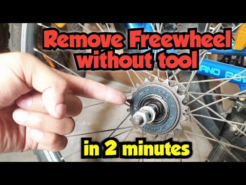 How to open a freewheel without any tools || Remove cycle freewheel at home || Open freewheel