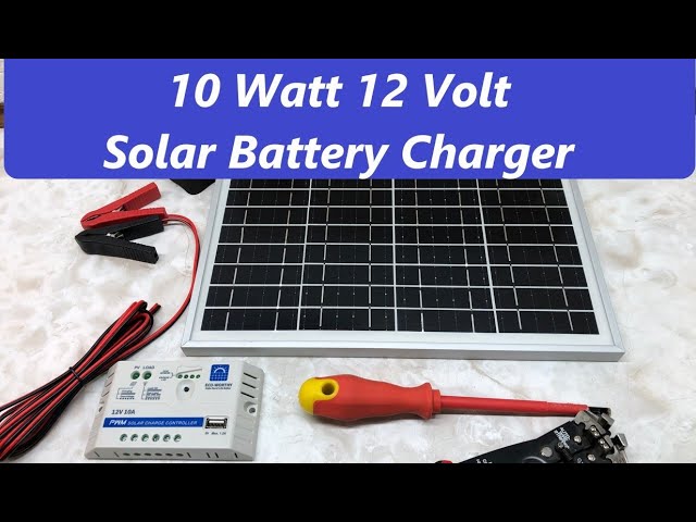 Eco-worthy 10 Watt 12V Solar Panel Trickle Charge Battery Charger