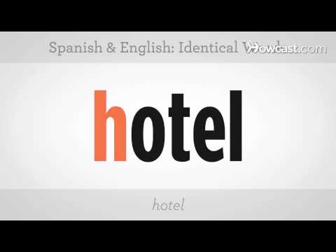 Identical Words in Spanish & English | Spanish Lessons