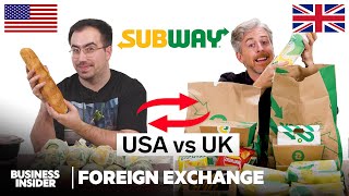 Us Vs Uk Subway Foreign Exchange Food Wars Insider Food