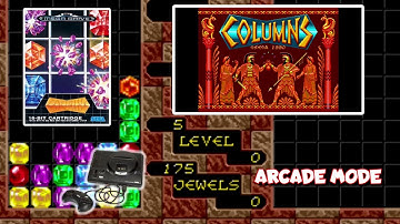 Columns (Sega Mega Drive) Arcade Mode
