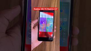 Realme Ui 6 VS Realme Ui 7 Control Centre 🥹#realmeui7 #realmeui6 #comparison