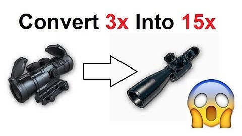 Convert 3x Scope Into 15x Scope in PUBG Mobile
