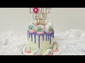 DONUT THEME SMASH CAKE | EASY BUTTERCREAM DRIP TECHNIQUE