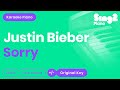 Sorry (Piano karaoke demo) Justin Bieber