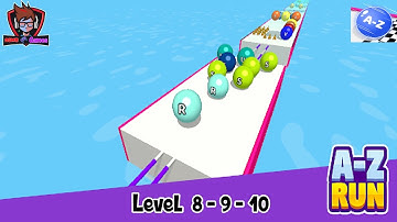 A-Z Run - 2048 ABC Runner - Gameplay Walkthrough - Level 11-15 (Android/iOS)