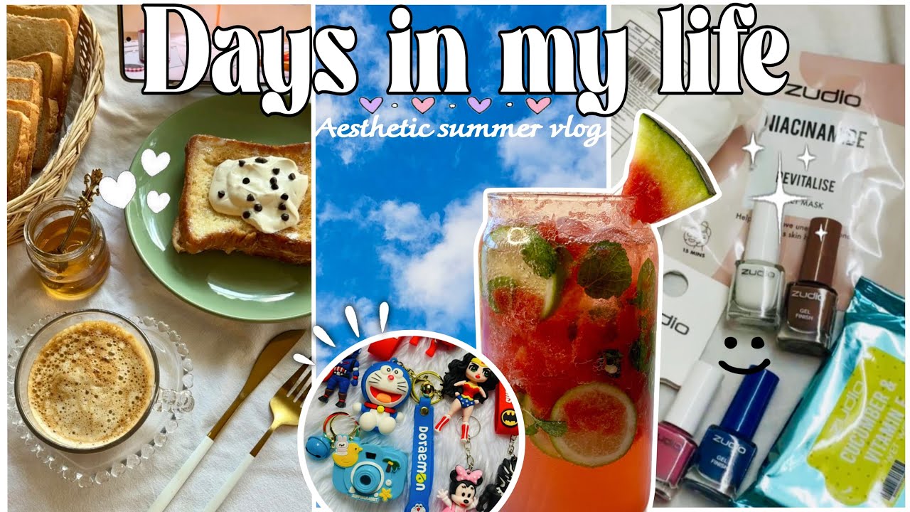 Days in my life 💕aesthetic Indian summer vlog 🎀#shopping#summer