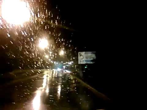 Ночной Хмельницкий - ужасная погода, дождь - YouTube