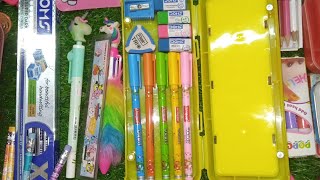 Filling 90s stationary#new stationary#geomatry box#new pink#pencil#school#video#viral#tiktok