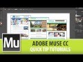 Adobe Muse CC Quick Tip Tutorial Series - Introduction Video
