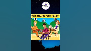 Can you solve, who escape the prison #riddleswizard #riddles #canyousolve