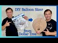 DIY Balloon Sizer , material from Dollar Tree (Medidor de globos de bricolaje)