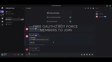 FREE DISCORD OAUTH2 BOT FORCE MEMBERS TO JOIN SERVERS!