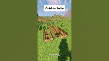 Minecraft Outdoor Table #shorts