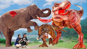 T-Rex Chase REMASTERED - Part 3 - Jurassic World Dinosaur Fan Movie