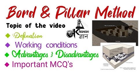 Bord & Pillar method || U/G WORKING METHODs || khanan ज्ञान