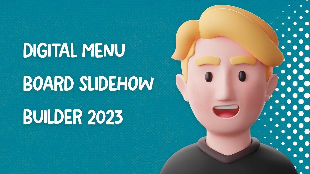 Digital menu board slidehow builder 2023 - YouTube
