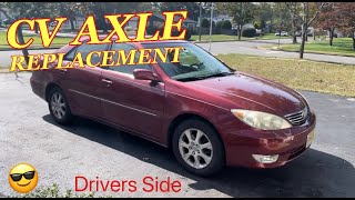 TOYOTA CAMRY Front AXLE REPLACEMENT - How to Change the Front Drivers Side CV Axle on a Toyota Camry