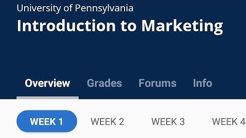 Introduction to marketing Coursera week 1 quiz answers | Introduction to marketing quiz answers