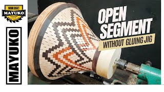 BIG BOWL OPEN SEGMENT WITHOUT GLUING JIG, woodturning